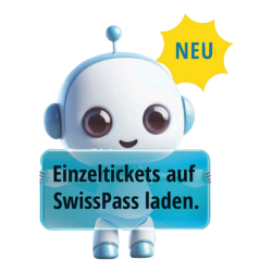 Entdecke NEU Einzeltickets auf SwissPass laden